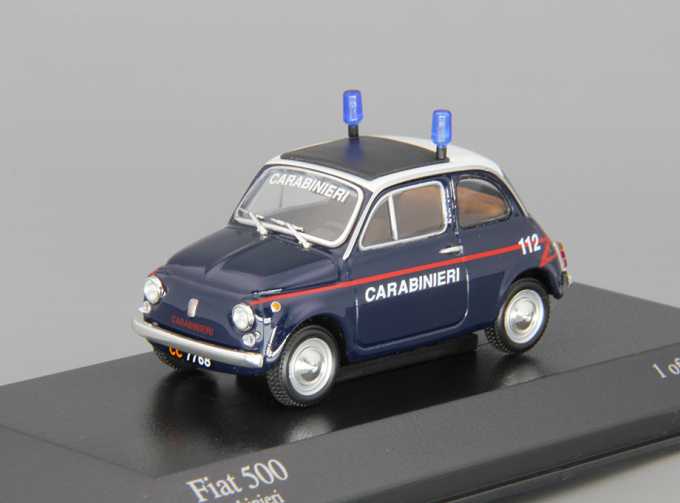 FIAT 500 "Carabineri" Patrol Car Italy, dark blue