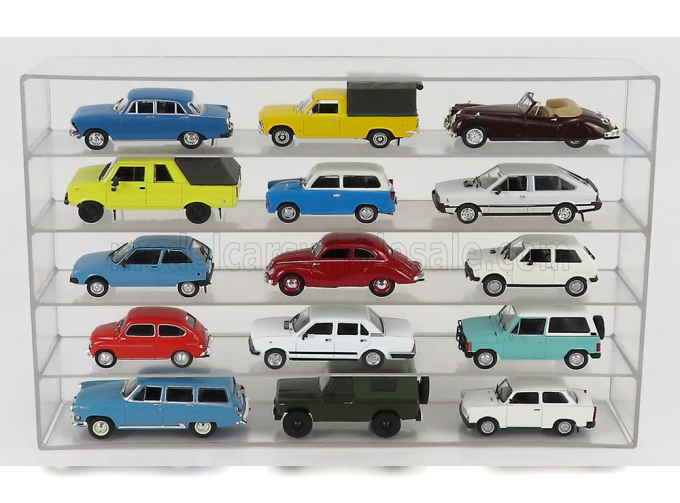 ACCESSORIES Espositore Aperto - For Auto 1/43 1/64 - Cars Not Included - Lungh.lenght Cm 36.8 X Largh.width Cm 6.7 X Alt.height Cm 24.3 (altezza Utile Tra I Ripiani Cm 4.5 Inner Height Among Shelves), /