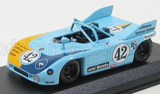 PORSCHE 908/3 N 42 Watkins Glen 1972 Joest - Casoni, Light Blue Yellow