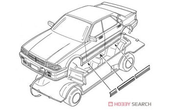 Сборная модель Toyota Crown 2.0 Supercharger (High Society Car Version)