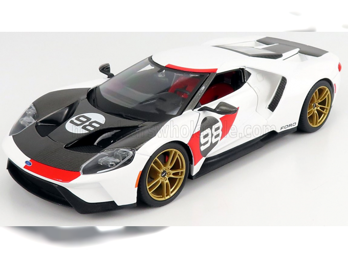 FORD Gt №98 Daytona Livery (2021), White Black