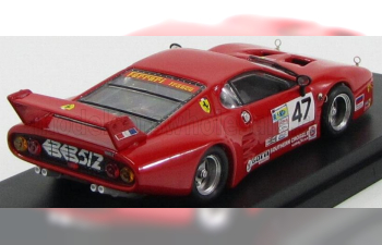 FERRARI 512bb Lm N 47 Daytona 1982 Davis - De Dryver, Red