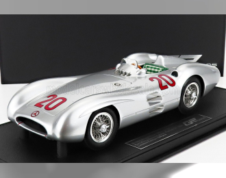 MERCEDES BENZ F1 W196r Streamliners N 20 2nd Gp France 1954 K.kling - Con Vetrina - With Showcase, Silver