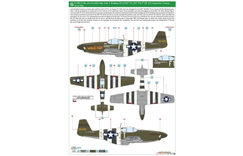 Сборная модель Двойной комбо-набор Overlord: D-Day Mustangs / P-51B Mustang