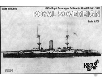 Сборная модель HMS Royal Sovereign Эскадренный броненосец 1889