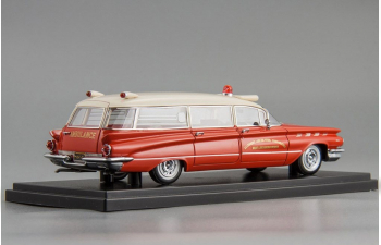 BUICK Flxible Premier Ambulance (1960), red / white