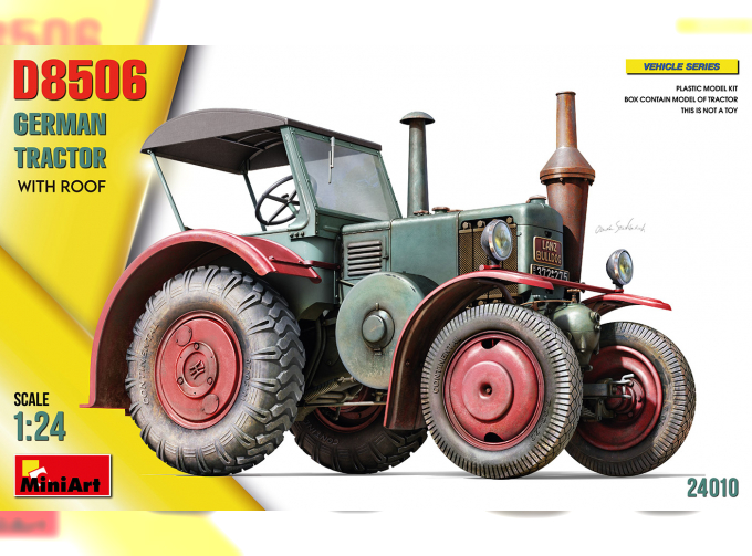 Сборная модель LANZ Bulldog D8506 German Tractor With Roof (1949)