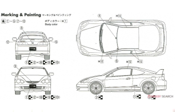 Сборная модель Honda Integra Type-R DC5