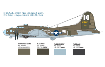 Сборная модель BOEING B-17f Flying Fortress Military Airplane 1930