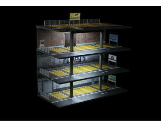 Diorama *4 story parking building with light*, various