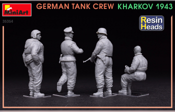 Сборная модель German Tank Crew. Kharkov 1943. Resin Heads