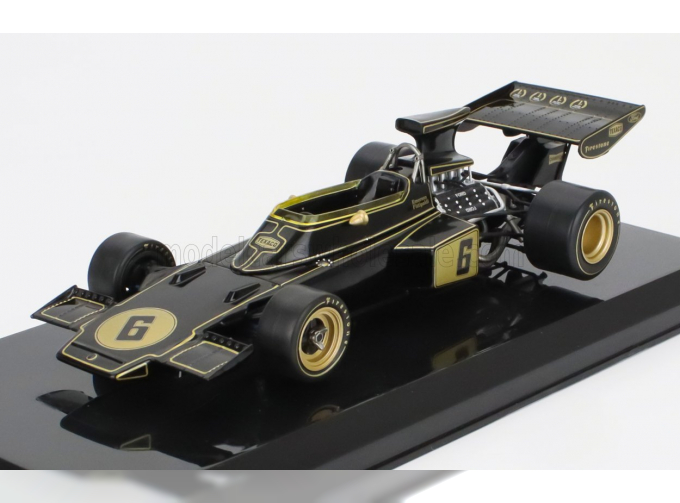 LOTUS F1 72d Team Lotus Jps №6 World Champion Season (1972) Emerson Fittipaldi - Con Vetrina - With Showcase, Black Gold