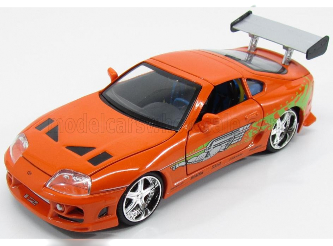 TOYOTA Supra Mkiv (1995) - Paul Walker - Brian O'conner - Fast & Furious I (2001), Orange Green