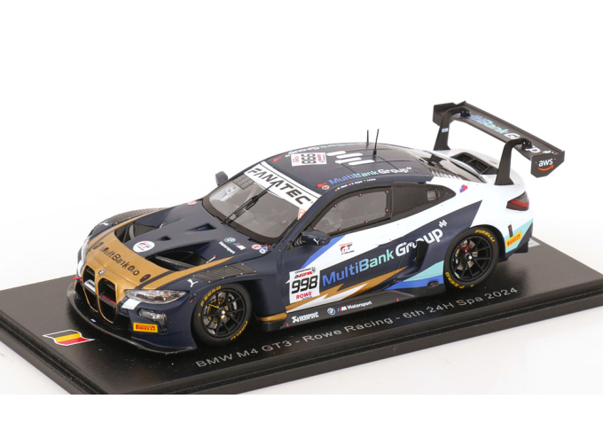 BMW M4 GT3 No 998 24h Spa, Farfus/Harper/Hesse (2024)