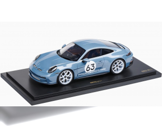 PORSCHE 911 992 S/t N 63 Coupe (2024) - Con Vetrina - With Showcase, Light Blue Met