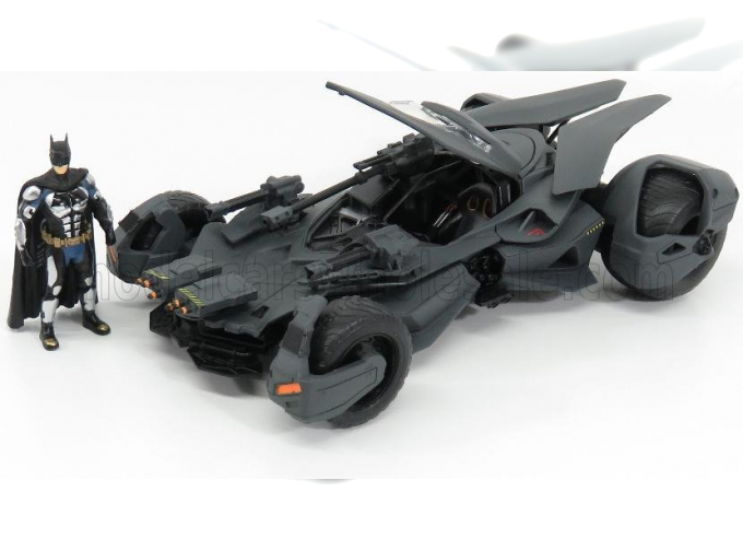 BATMAN Batmobile Justice League Movie With Figure Batman 2017, Matt Grey