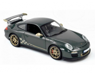 PORSCHE 911 GT3 RS (2010), dark grey with gold stripping