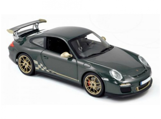 PORSCHE 911 GT3 RS (2010), dark grey with gold stripping