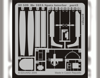 Цветное Фототравление для He 162A Spatz interior