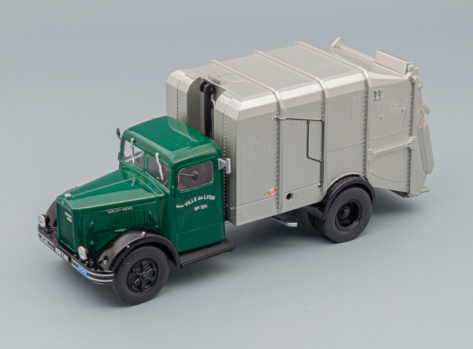 BERLIET GDR 7 W à benne Sovel, green / silver