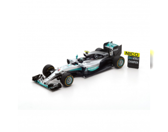 MERCEDES-BENZ F1 W07 Hybrid #6 2nd Abu Dhabi GP 2016 Nico Rosberg - World Champion 2016