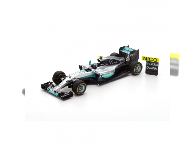 MERCEDES-BENZ F1 W07 Hybrid #6 2nd Abu Dhabi GP 2016 Nico Rosberg - World Champion 2016