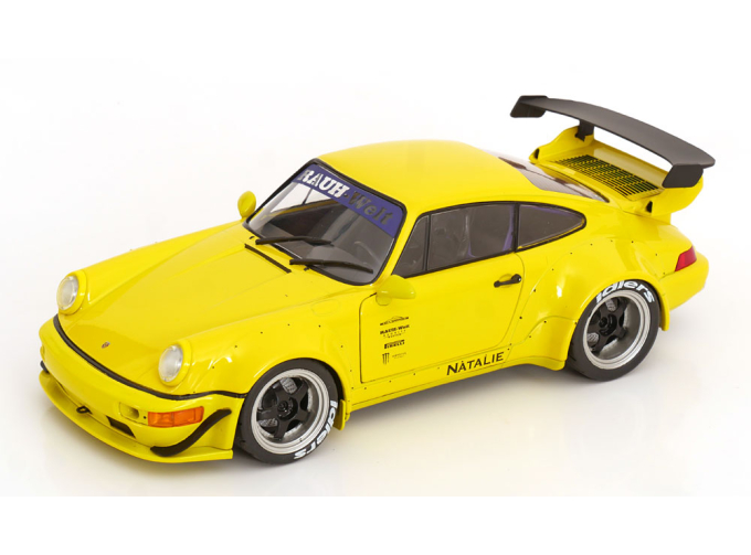 PORSCHE 911 (964) RWB Natalie (2023), yellow black