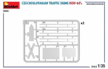 Сборная модель Дорожные знаки. Чехословакия 1930-1940