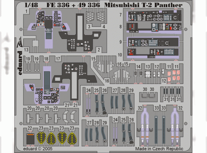 Цветное фототравление для T-2 Panther