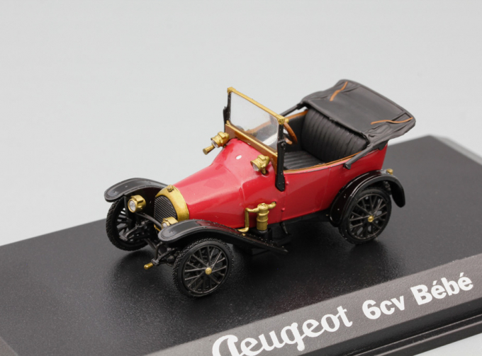 PEUGEOT 6CV Bebe, red / black