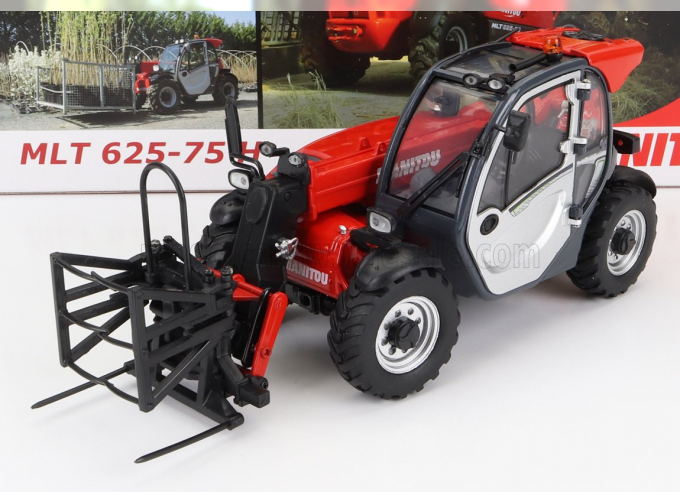 MANITOU Mlt 625-75h Telescopic Tractor - Elevatore, Red Silver