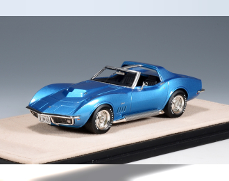 CHEVROLET Corvette Stingray L88 Coupe T-Roof (открытый) (1969), Lemans Blue Metallic