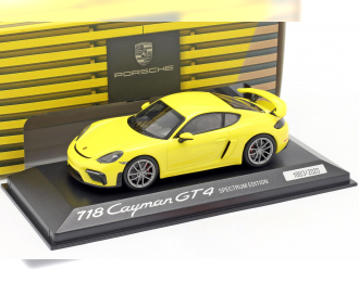 PORSCHE 718 Cayman GT4 Spectrum Edition 2020 yellow