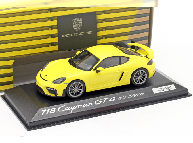 PORSCHE 718 Cayman GT4 Spectrum Edition 2020 yellow