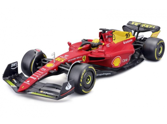 FERRARI F1-75 Scuderia Ferrari #16 2nd Monza GP Italy 2022 C. Leclerc (yellow wheels)