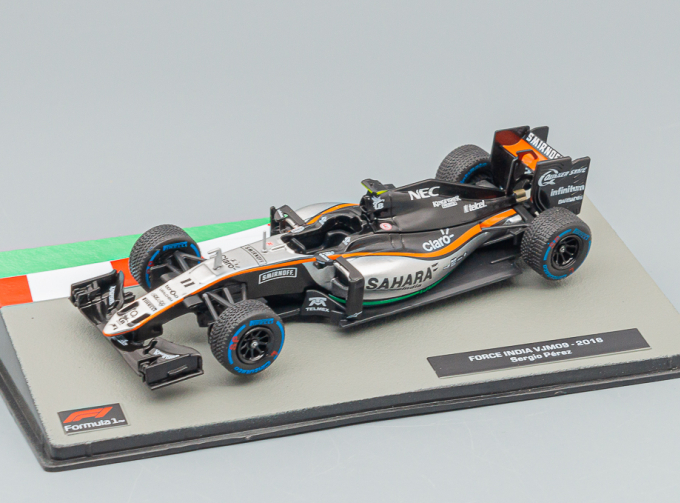 FORCE INDIA F1 Mercedes Vjm09 Sahara Team Sahara Force India F1 N 11 Season (2016) Sergio Perez, Black Silver Orange