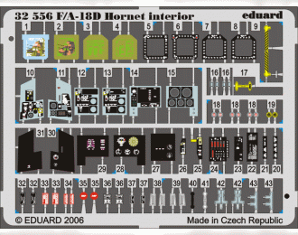 Цветное Фототравление для F-18D interior