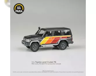 TOYOTA Land Cruiser Lc76 Trd Rhd (2014), Grey Red Orange Yellow