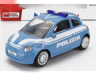 FIAT Nuova 500 Polizia (2007), Light Blue White