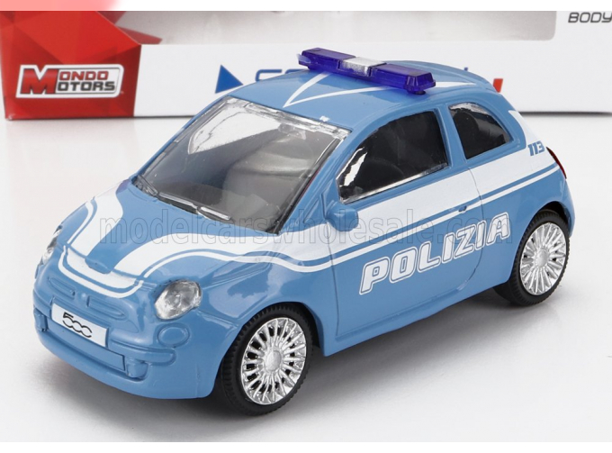 FIAT Nuova 500 Polizia (2007), Light Blue White