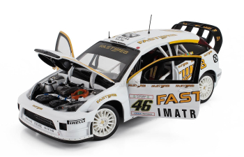 FORD ENGLAND Focus Rs Wrc №46 Winner Rally Monza (2006) Valentino Rossi - Carlo Cassina, White Yellow