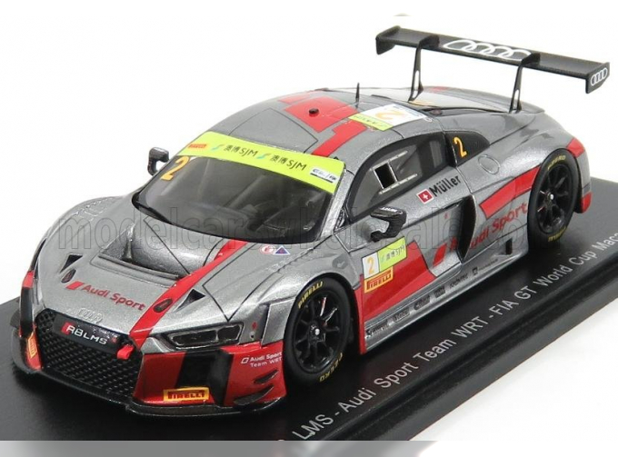 AUDI R8 Lms Team Audi Sport Wrt N2 Fia World Gt Cup Macau (2017) N.Muller, Matt Grey Red