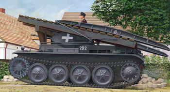 Сборная модель Bruckenleger auf pz.Kpfw. II ausf D1