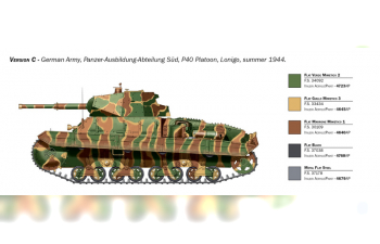 Сборная модель TANK P40 Carro Armato Military (1941)