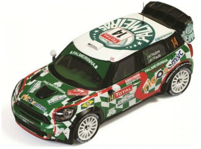 MINI JOHN COOPER WORKS 14 P.Nobre/E.Paula Rally Monte Carlo 2012, green