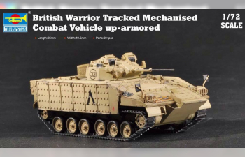 Сборная модель British Warrior Tracked Mechanised Combat Vehicle up-armo