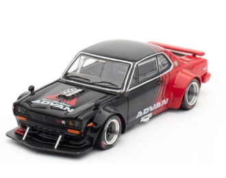 NISSAN Skyline GT-R V8 Drift (1970), black/red