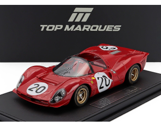 FERRARI 330p4 4.0l V12 Spider Team Spa Ferrari Sefac №20 24h Le Mans Chris Amon - Nino Vaccarella (1967), Red