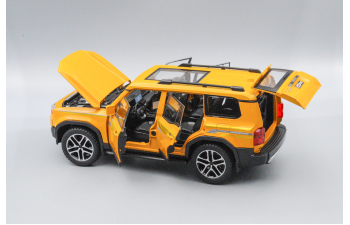 TOYOTA Land Cruiser 250 (Prado), жёлтый, 21 см.