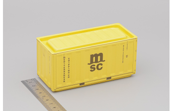 Контейнер металлический, желтый